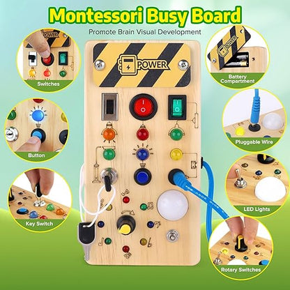 Montessori LED Busy Board